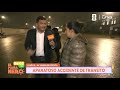 Aparatoso accidente de tránsito