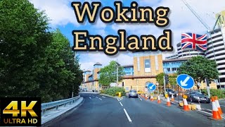Woking Surrey - 🇬🇧 England | UK driving Tour - 4K