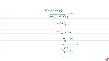 Prove that points of the curve `y^2=4a{x+asin(x/a)}` at which tangents are parallel to x-axis