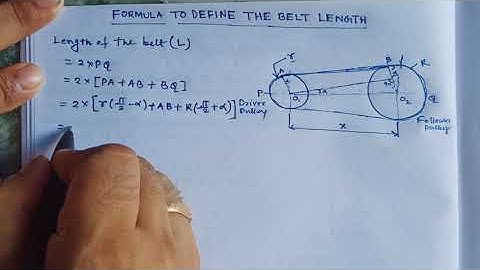 Calculation for Length of open belt conveyor_Material handling system