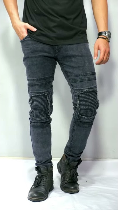 Celana Jeans Pria denim cowok Sobek ripped skinny slim stretch AS-15