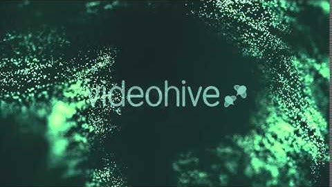 Green Abstract Particles, Defocused Bokeh Seamless Loop