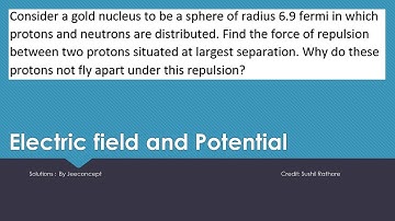 HC Verma Chapter 29 Solution 11 | Electric field and potential | Class 12 Physics | JeeConcept