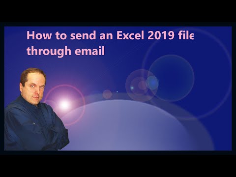 How to send an Excel 2019 file through email