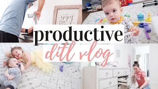 GETTING THINGS DONE AROUND THE HOUSE! | DAY IN THE LIFE WITH A BABY AND A TODDLER 2020 | KAYLA BUELL