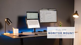 STAND-V002C Single Monitor and Laptop Desk Mount by VIVO