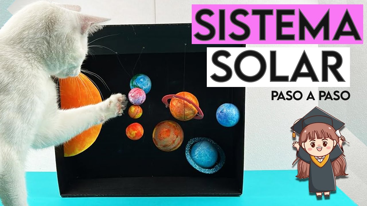 Como hacer una maqueta del Sistema Solar -☀️Maquetas escolares Paso a Paso.