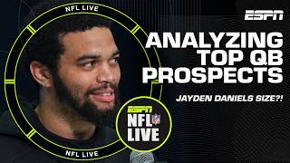 TOP QBs in the 2024 NFL Draft 👀 Is Jayden Daniels TOO SMALL? | NFL Live