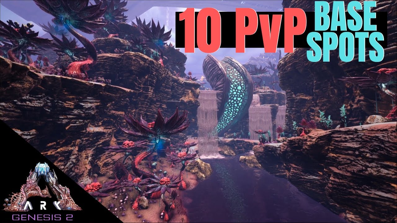 10 Pvp Base Locations Genesis Part 2 Solo Alpha Caves Ark Survival Evolved Ark Youtube