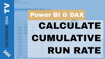 How To Calculate A Cumulative Run Rate In Power BI Using DAX