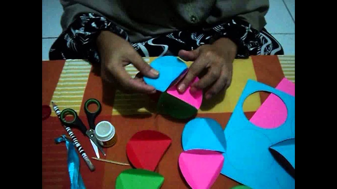 Origami Membuat  Lampion  Cantik YouTube