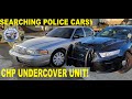 Searching a CHP Undercover Unit Police Interceptor & Ford Taurus Cop Car!