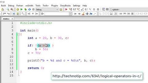 C Programming Interview / Viva Q&A: 4 (Logical NOT Operator)
