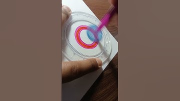 How Many Rotations Did The Pen Make In Total ?? Drawing Beautiful Spirograph Design with Pen #shorts