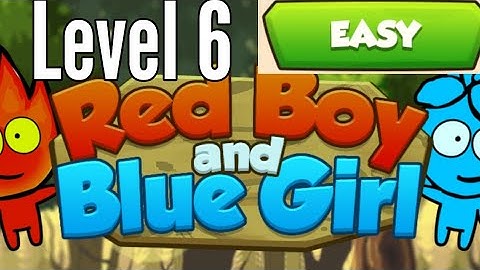 Red Boy And Blue Girl Level 6 Easy Mode In Forest Temple Maze Android Walkthrough