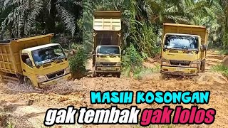 TRUCK SAWIT OFFROAD DI JALAN LICIN DAN BERLUMPUR || TRUCK SAWIT