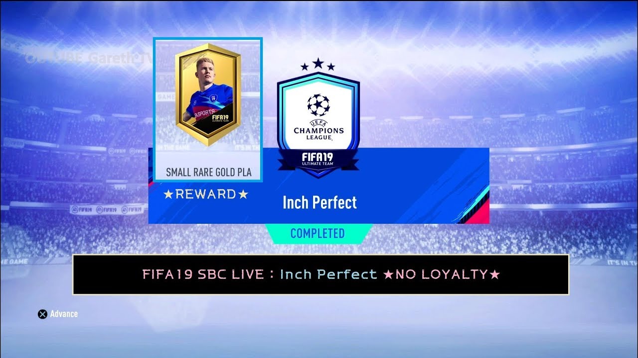 FIFA19 SBC LIVE : Inch Perfect ★NO LOYALTY★