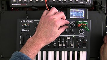 MicroBrute Analog Synthesizer + Oscilloscope + TC Electronic M350