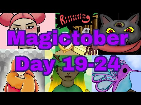 Magictober 19-24 (Digital Art Compilation)
