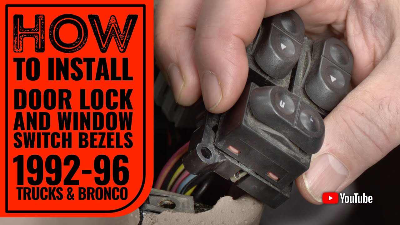 ※wauです。 Power Door Lock Switch RH - 1992-96 Ford Trucks & Bronco