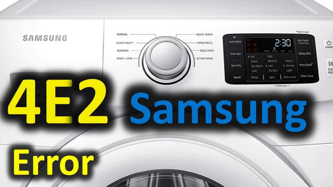 4E2 Error Code SOLVED!!! Samsung Front Loading Washer Washing Machine