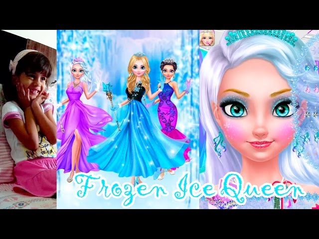 FROZEN ICE QUEEN JOGO DE MAQUIAGEM E SALÃO DE BELEZA DA FROZEN ELSA 