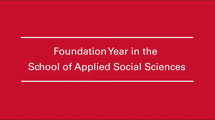 Foundation Year within the School of Applied Socia...