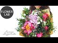 Ow to make flower bouquet  mini flower bouquet  diy with peonies coral charm   