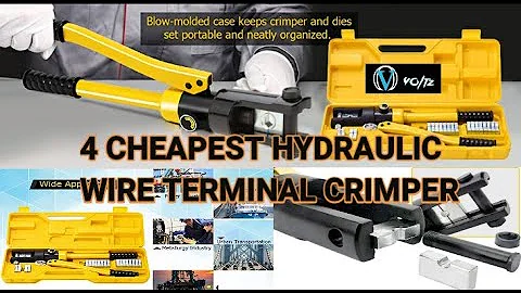 Voltz Hydraulic Wire Terminal Crimper YQK 300 400 dies 10 to 13 Ton 16 to 20 Unboxing review