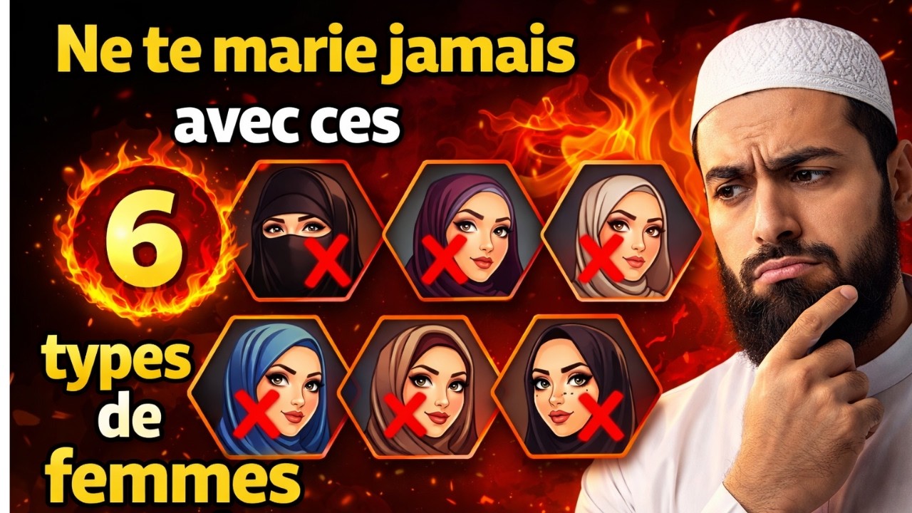 Ne te marie jamais avec ces 6 types de femmes musulmanes | Avertissement du Prophète ﷺ