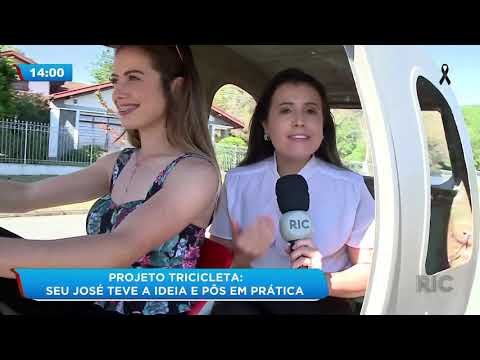 Projeto Tricicleta: seu José teve a ideia e pôs em prática