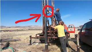 Well drilling can be very dangerous! Amateur well drillers, Driving the casing and advancing deeper