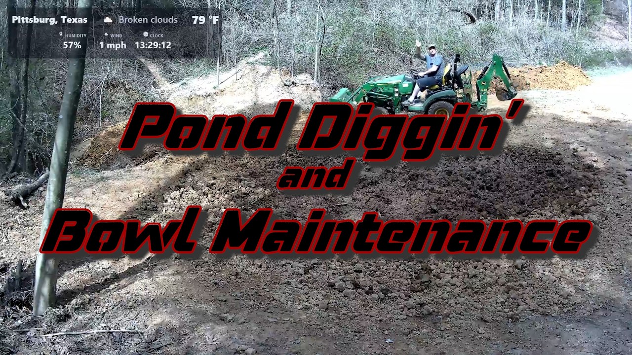 Pond Digging & Bowl Maintenance - Timelapse