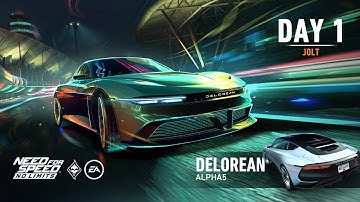 Need For Speed: No Limits | DeLorean Alpha5 (Thunderclap - Day 1 | Jolt)