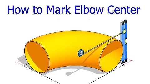 How to mark the center of a 90 degree elbow