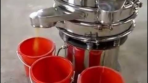 Pure stainless steel rotary vibrating sieve test before delivery