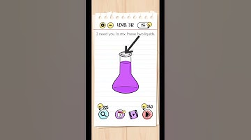 Brain Test Level 312 I need you to mix these two liquids #braintest #braintestgame