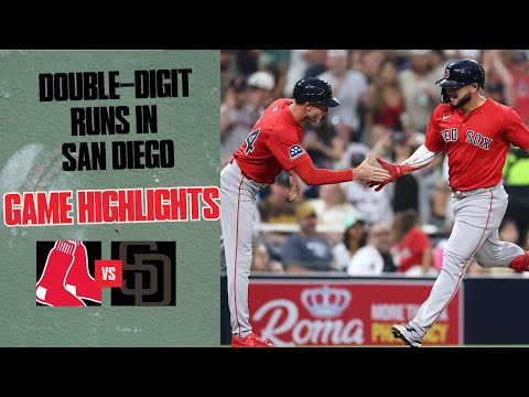 FULL HIGHLIGHTS: Red Sox vs. Padres Game 1 in San Diego (8/8/25)