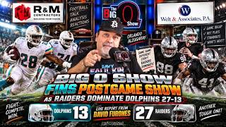 Raiders Dominate the Dolphins 27-13, Postgame Show & Live Report from David Furones. 9/13/26
