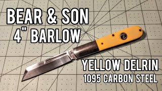 Bear & Son 4" Barlow In Yellow Delrin