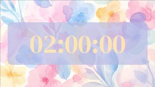2 Hour Spring Countdown Timer 🌸 | Aesthetic Floral Timer | Study, Focus, Relax screenshot 3