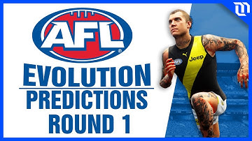 AFL Evolution 2 Predicts Round 1 2021