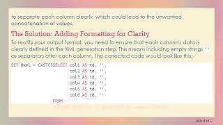 Fixing Stored Procedure Output Format Issues in SQL Server