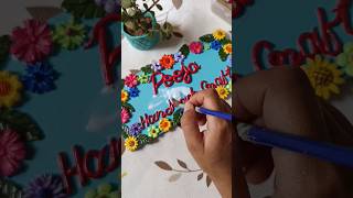Name plate design idea #shorts #art #coloring #flowers #clay #handmade