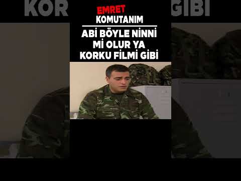 Emret Komutanım | Abi Böyle Ninni Mi Olur Ya Korku Filmi Gibi! #Shorts