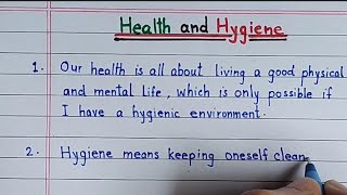 Essay On Health and Hygiene #10linesessay on Health and Hygiene #health and Hygiene essay in eng.