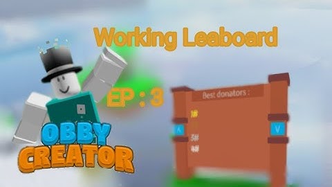 Obby creator - How to make a working Donation board
