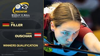 Pia Filler vs. Jasmin Ouschan ▸ Predator World Women’s 10-Ball Championship screenshot 5