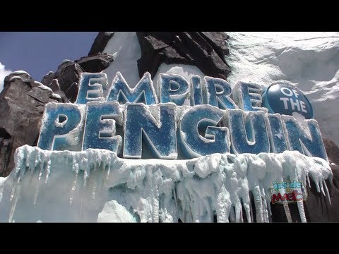 FULL Antarctica Empire of the Penguin ride through with pre-show, queue, habitat at SeaWorld Orlando