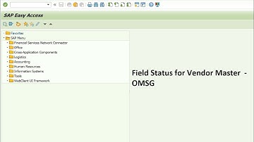 How to change field status of vendor master data in SAP MM  || VM 3